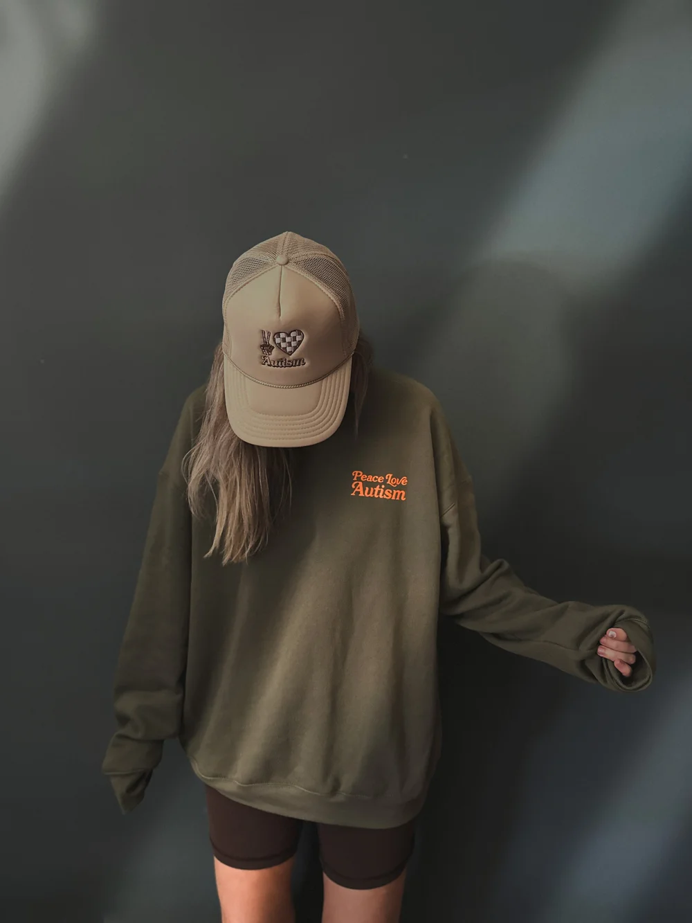 Support Your Local Autism Community Sweatshirt — PEACE LOVE AUTISM